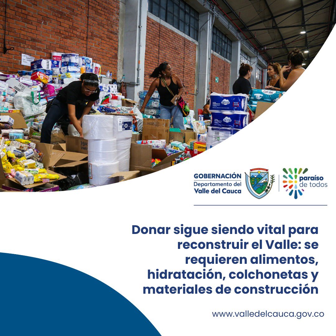 GobValle's tweet photo. Una donación puede convertirse en alimento, hidratación, descanso o materiales para volver a levantar un hogar. ❤️ 

La reconstrucción del Valle sigue necesitando nuestra solidaridad. Conoce qué se requiere y cómo aportar: https://t.co/bCnKwepLqJ https://t.co/k19WTO5GdS