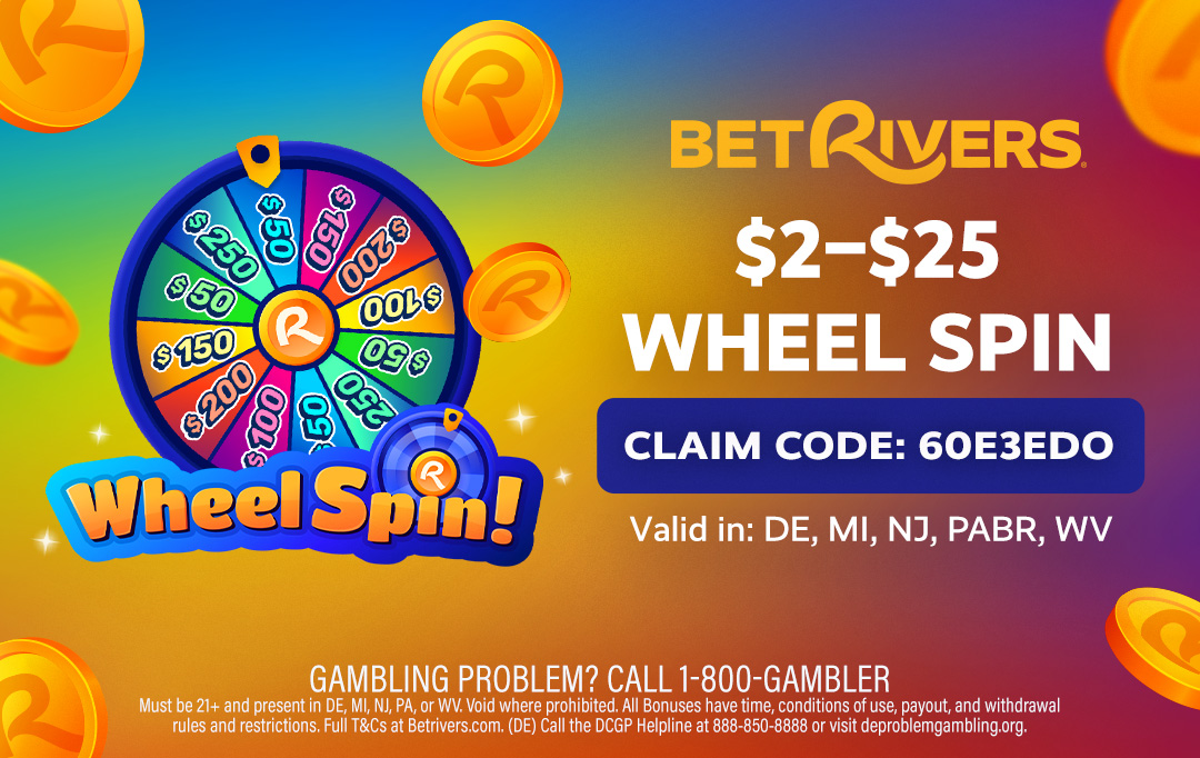 BetRiversCasino's tweet photo. ⚡ LIGHTNING LINK WHEEL SPIN ⚡

Claim your $2–$25 Lightning Link Wheel Spin!

1️⃣ Log in to your BetRivers account
2️⃣ Go to the Promos tab &amp; click My Bonuses
3️⃣ Claim Bonus: 60E3EDO (0 = zero, O = letter o)

Valid only on Oct 1, 2026. No deposit required. One-time use only. https://t.co/gOrbfXvHjr