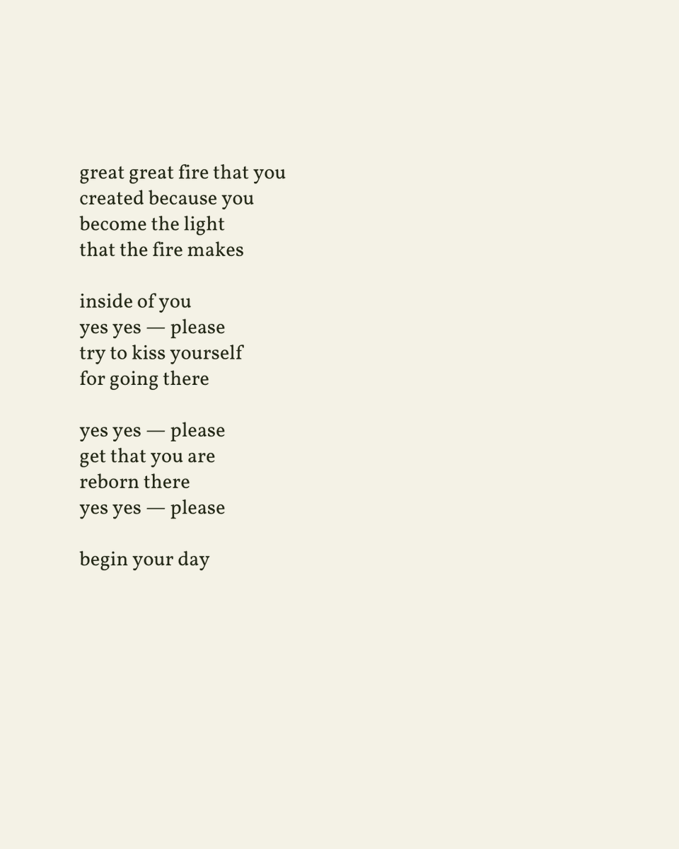 readalittlepoem's tweet photo. “Please try to go / to hell frequently / because you will / find the light there”

— Hannah Emerson
.
.
.

This poem appeared in The Kissing of Kissing by Hannah Emerson, published by Milkweed Editions, 2022. Shared here with deep gratitude. https://t.co/DxI2EBWl7e