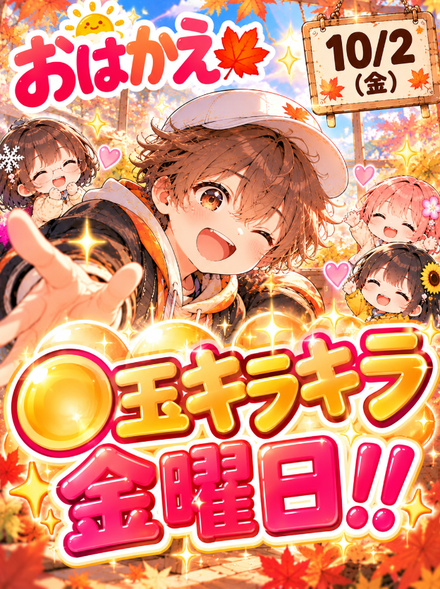 gangerlovekun's tweet photo. 🍁✨おはかえ✨🍁

やってきました金曜日。

◯玉キラキラ金曜日‼️‼️‼️🔥🔥
🟡🍌🟡

あと1日、
みんな生き抜こうぜ🤣🔥
今日乗り切ったら何する❓❓ https://t.co/Nrgbc4MbUy
