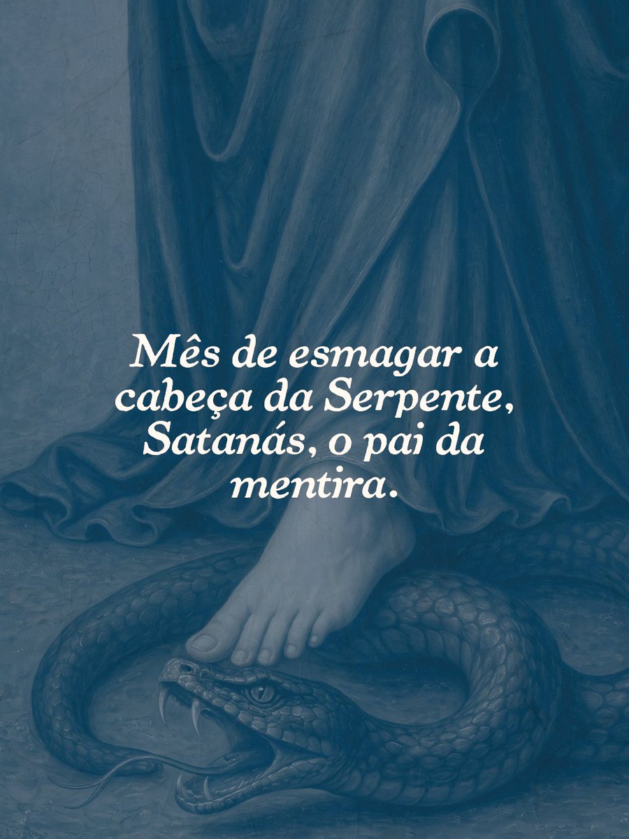 padre_paulo's tweet photo. Neste mês de Outubro, peçamos a intercessão de Nossa Senhora Aparecida, padroeira e Imperatriz do Brasil, aquela que venceu Satanás, a antiga Serpente do capítulo 3 do Gênesis ou o “dragão vermelho” do capítulo 12 do Apocalipse (Ap 12, 3).

Que a Virgem Maria livre nosso país das garras de Satanás e daqueles que o servem por meio da mentira, da cultura da morte, da corrupção e da manipulação dos mais humildes e necessitados!

Nossa Senhora Aparecida, rogai por nós!