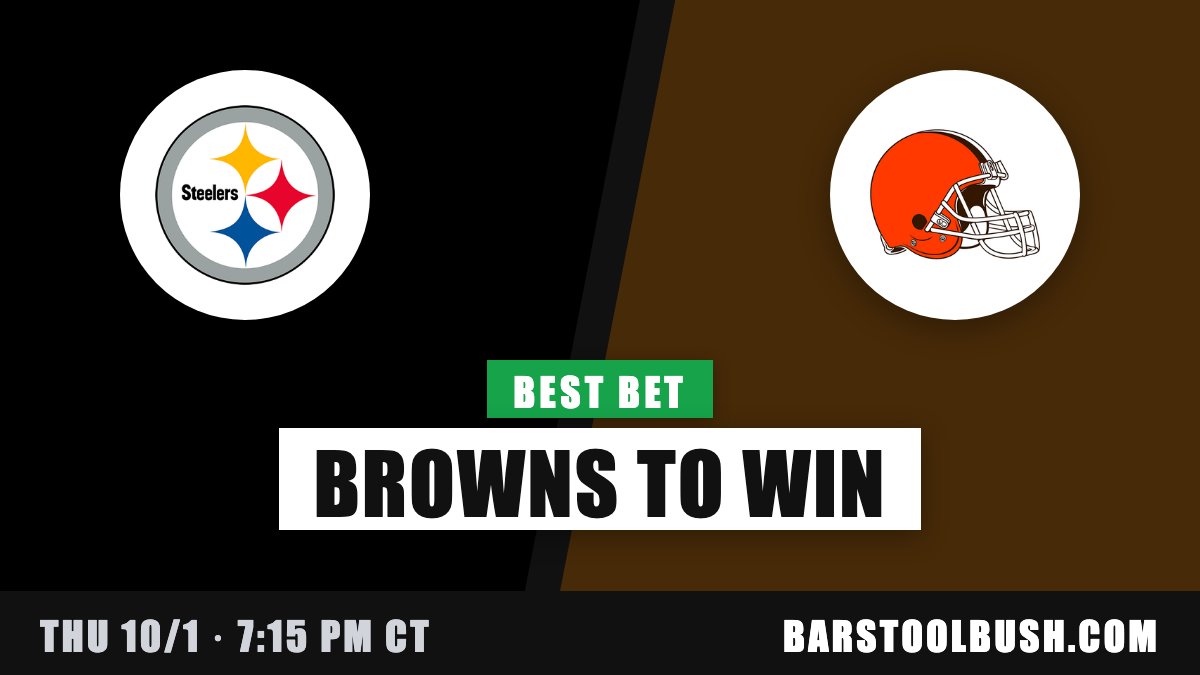 barstool_bush's tweet photo. Pittsburgh Steelers at Cleveland Browns · Thu 7:15 PM CT

BEST BET: Cleveland Browns to win

https://t.co/oaPsYxKXEd https://t.co/mSmLWMLoUj
