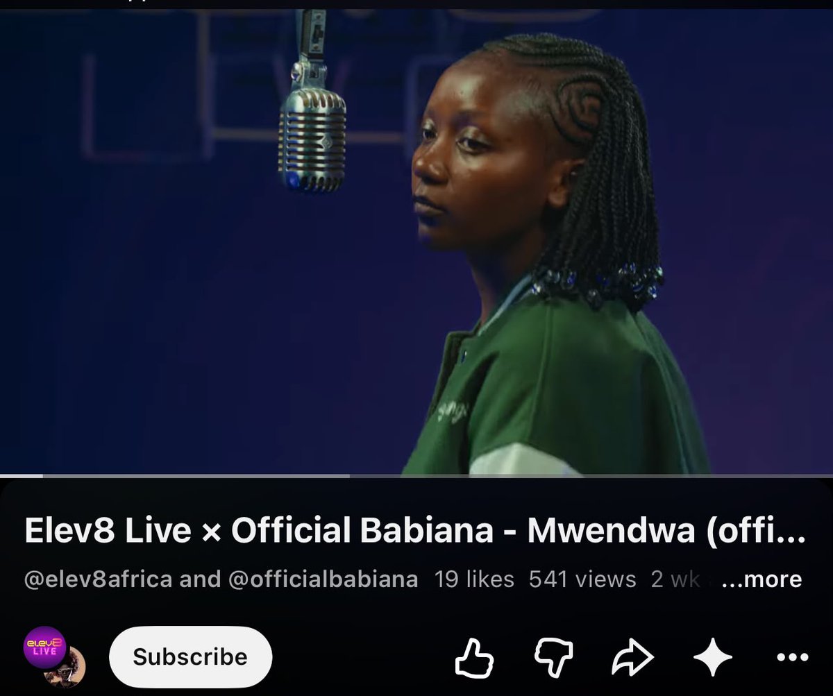 joelbroownii's tweet photo. Official Babiana’s Mwendwa shows how a heartfelt song can communicate powerful emotions through simplicity. Put on your headphones, hit play and let the music speak for itself. @NCBABankKenya #NCBAElev8Live https://t.co/1LqO8ewRR9