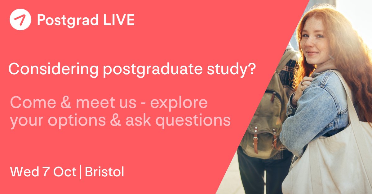 StudyLSE's tweet photo. We’re heading to #PostgradLIVE Bristol next Wednesday 7 October! 🎓

Come along to meet our team and find out more about postgraduate study at LSE, applications, funding and what it’s like to study with us 🤝

📍 City Hall, Bristol

Book your place 👇

https://t.co/HXrtbupF2w https://t.co/gfw8QuHPUO