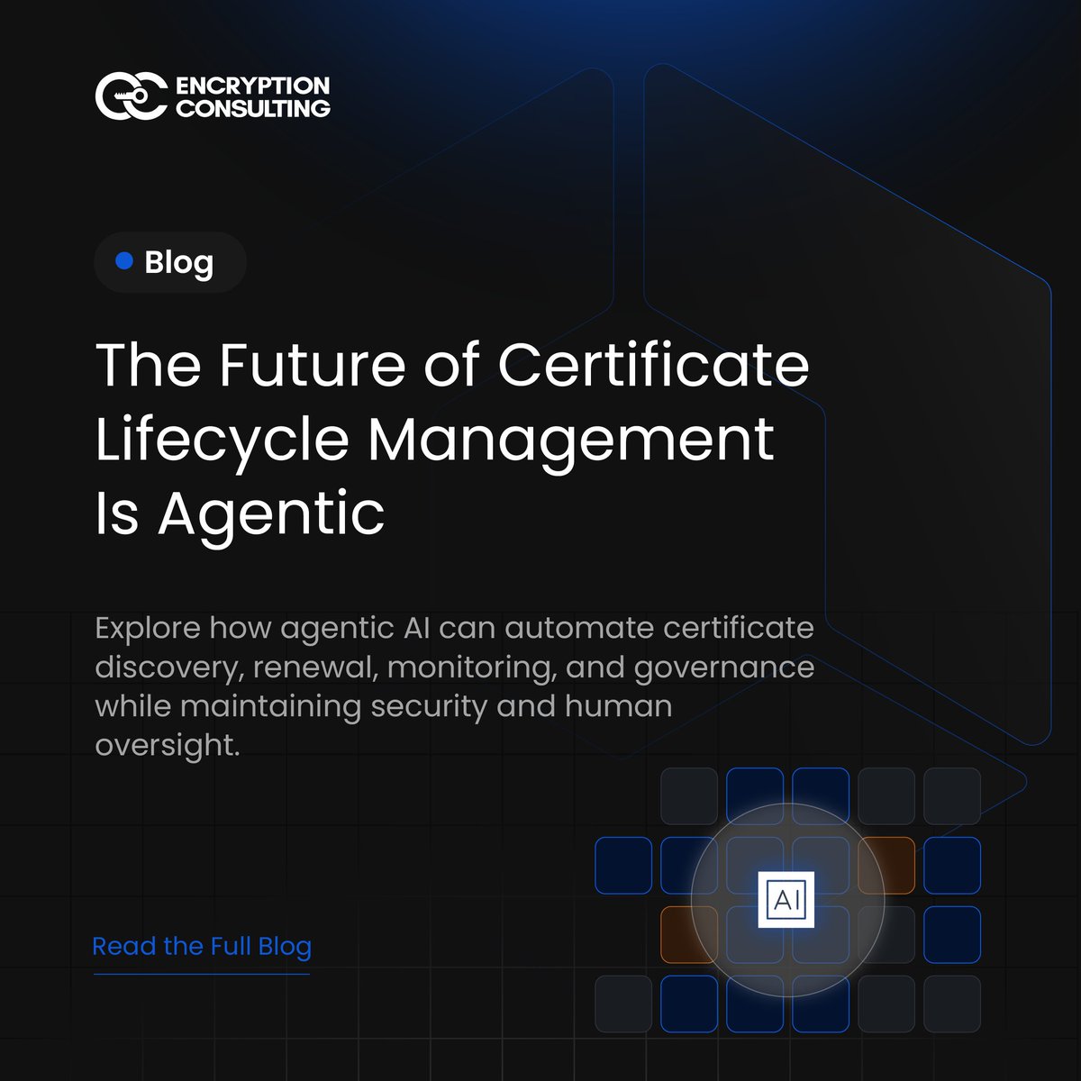 encryptioncons's tweet photo. What happens when certificate management moves from reactive processes to intelligent decision-making?

As digital environments become more complex, organizations need a smarter way to stay ahead of certificate-related risks, operational bottlenecks, and compliance challenges.

This blog explores how AI-driven approaches could reshape the way teams manage machine identities at scale.

🔗 Read the full blog: https://t.co/Rr2DzKW0RH

#Cybersecurity #PKI #MachineIdentity #DigitalTrust #AI #IdentitySecurity
