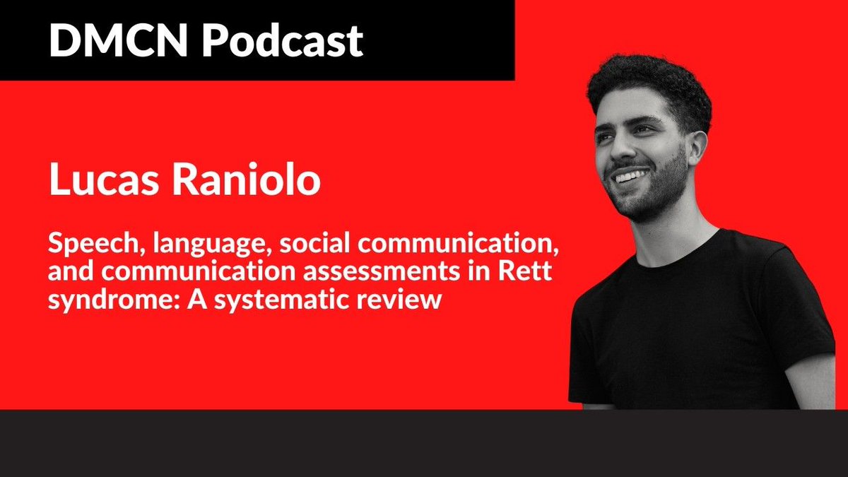 mackeithpress's tweet photo. #DMCNPodcast

Speech, language, social communication, and communication assessments in #RettSyndrome 
https://t.co/Sr8rChhVhT https://t.co/US3A3R5RRX