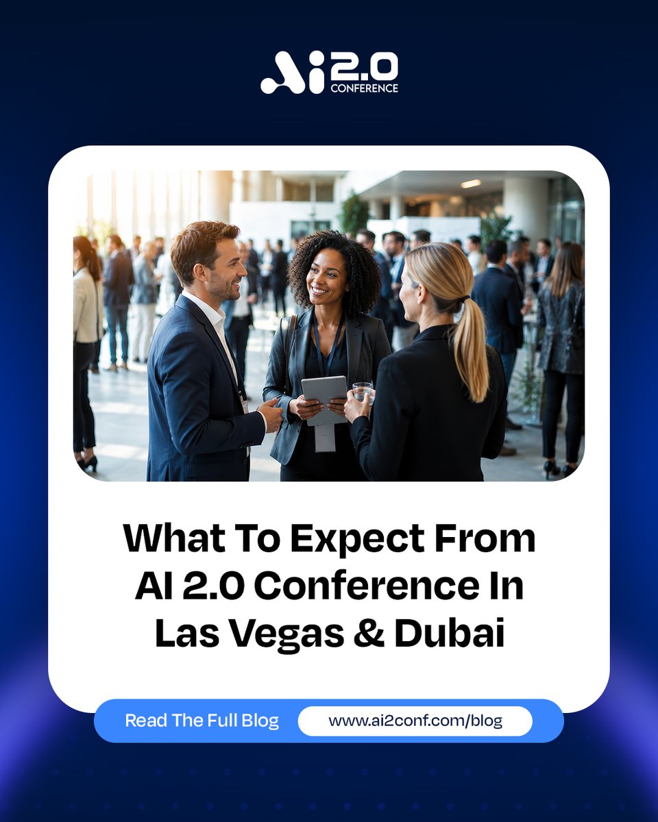 ai2conf's tweet photo. AI is evolving fast. But how should businesses respond?

Explore the ideas, priorities, and conversations shaping the AI 2.0 Conference’s Las Vegas and Dubai 2027 editions:
https://t.co/907ipOXTys

#AI2Conf #ArtificialIntelligence https://t.co/2v8pNFTwor