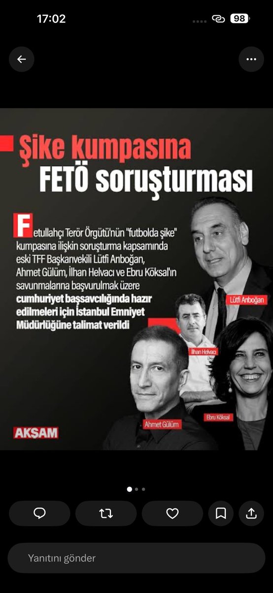 Kadirrrfb33's tweet photo. @tolga2933986404 @fbliii_1907 Sizin gibi it Ali koçun yaptığı şeyi gelip buraya atma aziz yıldırım ülke elden gidiyor bırakın futbolu dedi sizin babanız fetönuz darbe yaptı amın evladı https://t.co/hF9noA7MZz