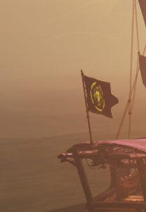 CatWithPrepTime's tweet photo. in the Last Ship Standing winner's tunnel the athena's fortune emissary flag's inner motif turns golden #seaofthieves https://t.co/m18QeeUgYe