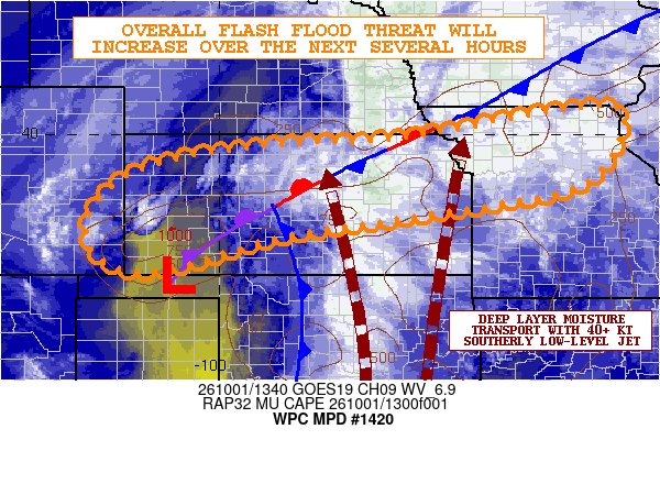 NWSWPC's tweet photo. #WPC_MD 1420 affecting Southeast CO...Western/Central to Northeast KS...Northern MO, #mowx #kswx #newx #cowx, https://t.co/pjrsy49Wtk https://t.co/SucZbPHWqx