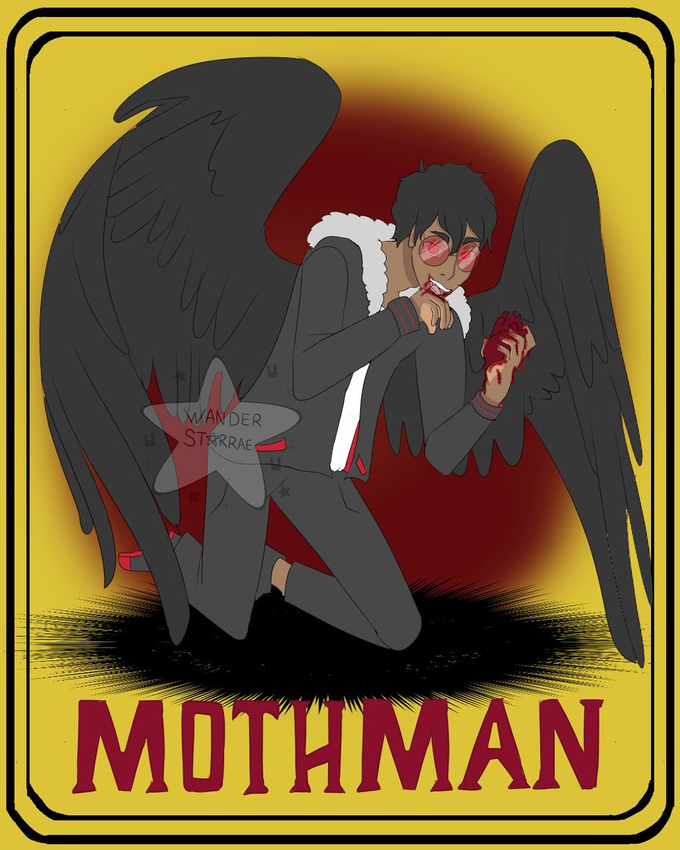 wanderstarrae's tweet photo. GOOD MORNING AND HAPPY SPOOKY MONTH 👻
[OC] MothMan
#originalcharacter #art #digitalillustration #spookymonth #mothman https://t.co/cwROelIrPX