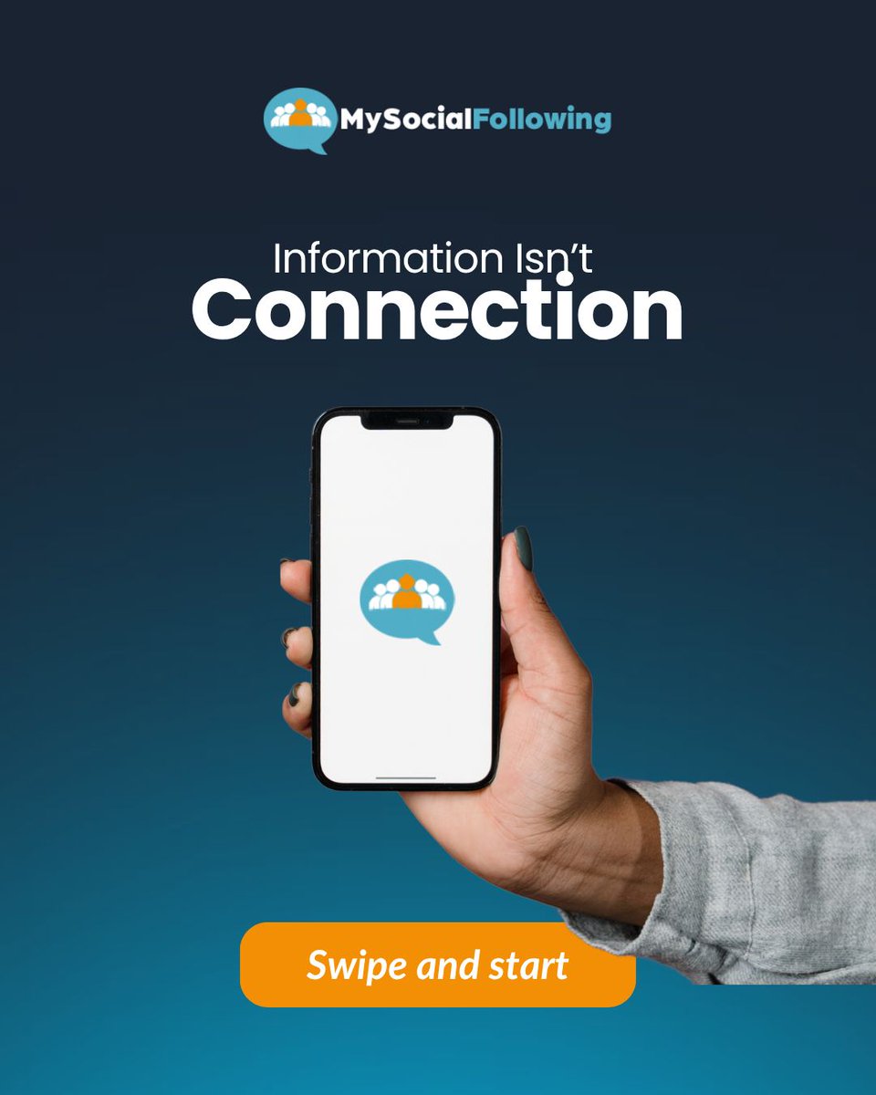 MySocialFollow's tweet photo. Information informs. Connection makes people remember. 💡

Great content speaks to your audience’s needs, adds perspective, and feels human.

Connect, don’t just inform.

AudienceEngagement #MySocialFollowing https://t.co/ZnPx27MQmX