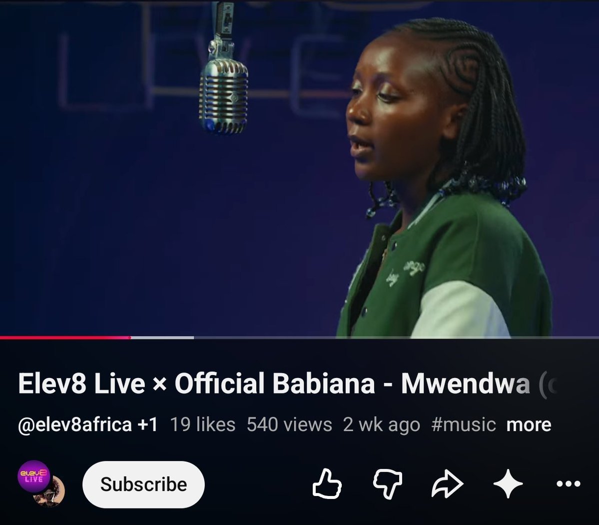 Lilycahj's tweet photo. Official Babiana turns the emotions of love into a beautiful musical experience through Mwendwa. @NCBABankKenya #NCBAElev8Live https://t.co/zDplnKHtYg