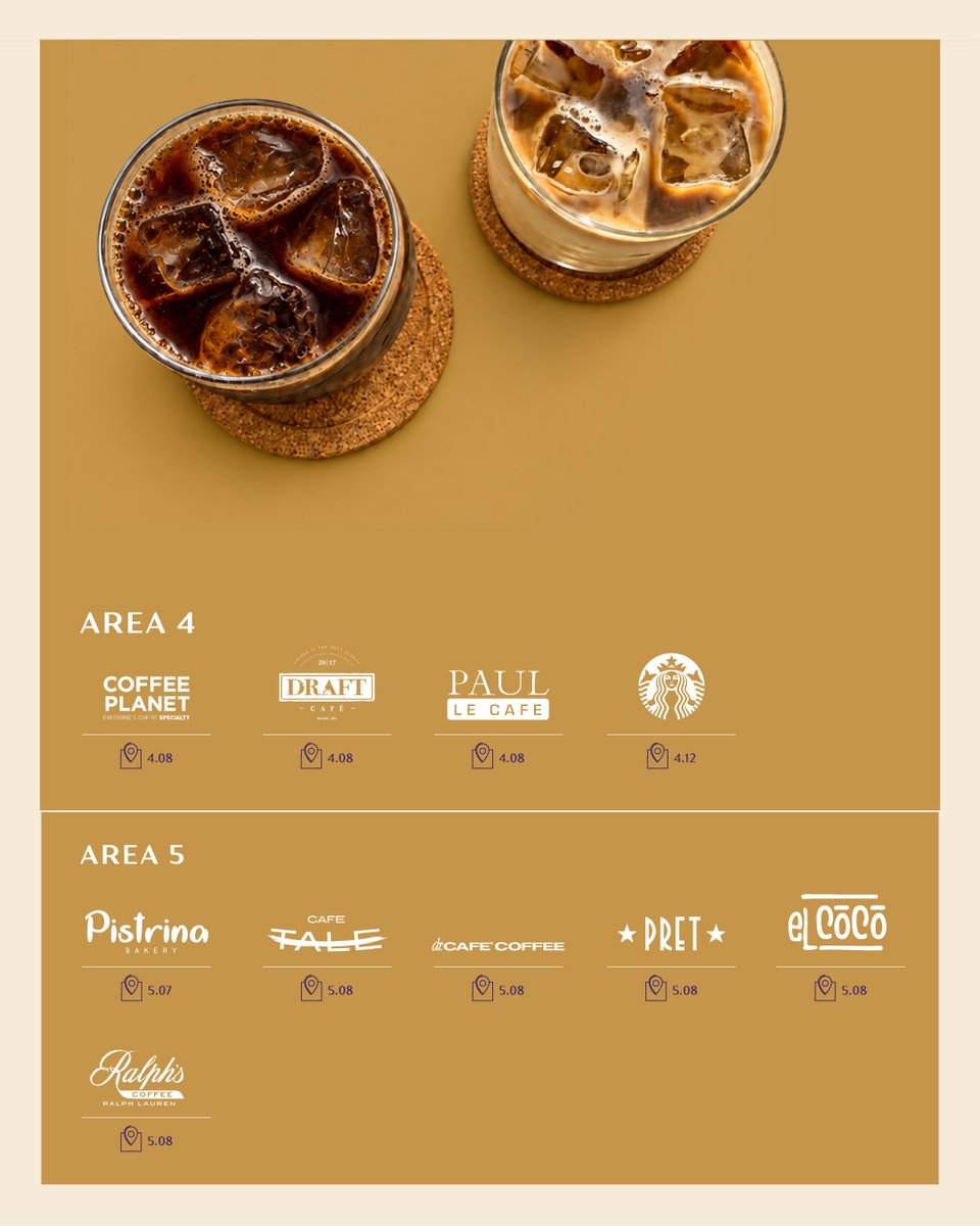 Kafd's tweet photo. International Coffee Day, across KAFD ☕
Explore the coffee shops across Areas 1–5 and discover the variety of coffee destinations that make up the district’s coffee scene.
#KAFD #InternationalCoffeeDay https://t.co/mI2fSGuftO