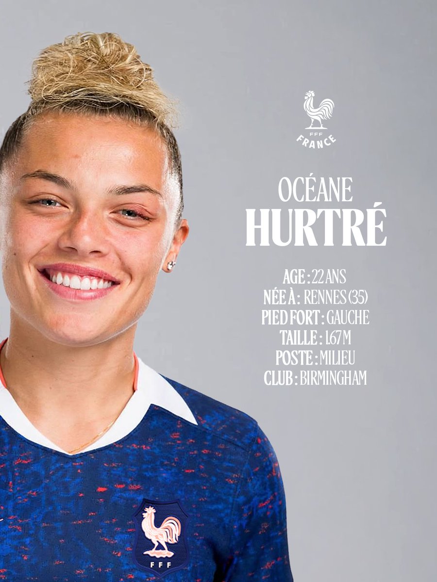 equipedefranceF's tweet photo. Océane Hurtré ID 🪪
Bienvenue dans la famille @Oceane_Hurtre 🇫🇷💙 https://t.co/mIOZNOuyIO