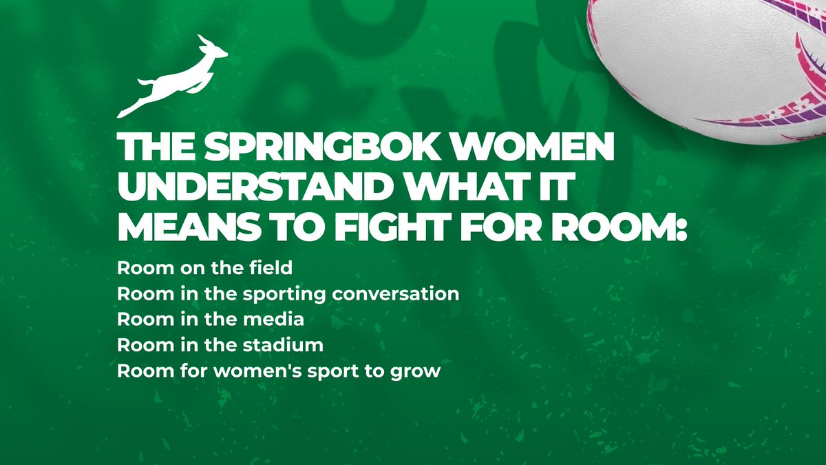 WomenBoks's tweet photo. Caption option: Together, we can tackle anything 🏉 @ProjFlamingo @Engen_SA
#MakeRoomforHer #BokWomen https://t.co/0uiDRUGIK0