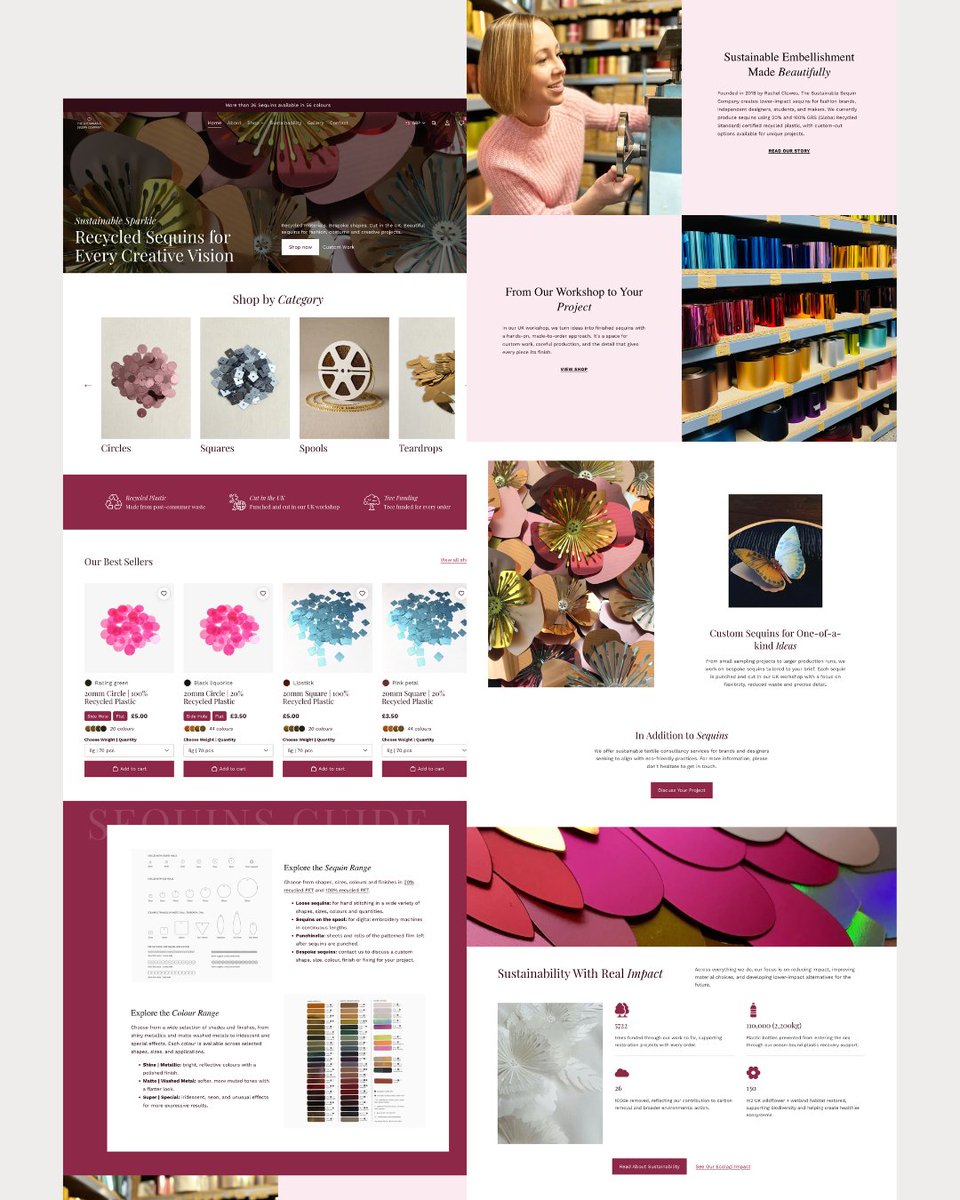 tiffrentamine's tweet photo. My UX redesign of The Sustainable Sequin Company, completed as my MSc Major Project + internship. From UX research, IA and usability testing to UI design and Shopify implementation.
🔗 https://t.co/yhXgq9ISw1
🌐 https://t.co/3dhakO8l3s https://t.co/HpBtlNMvyW