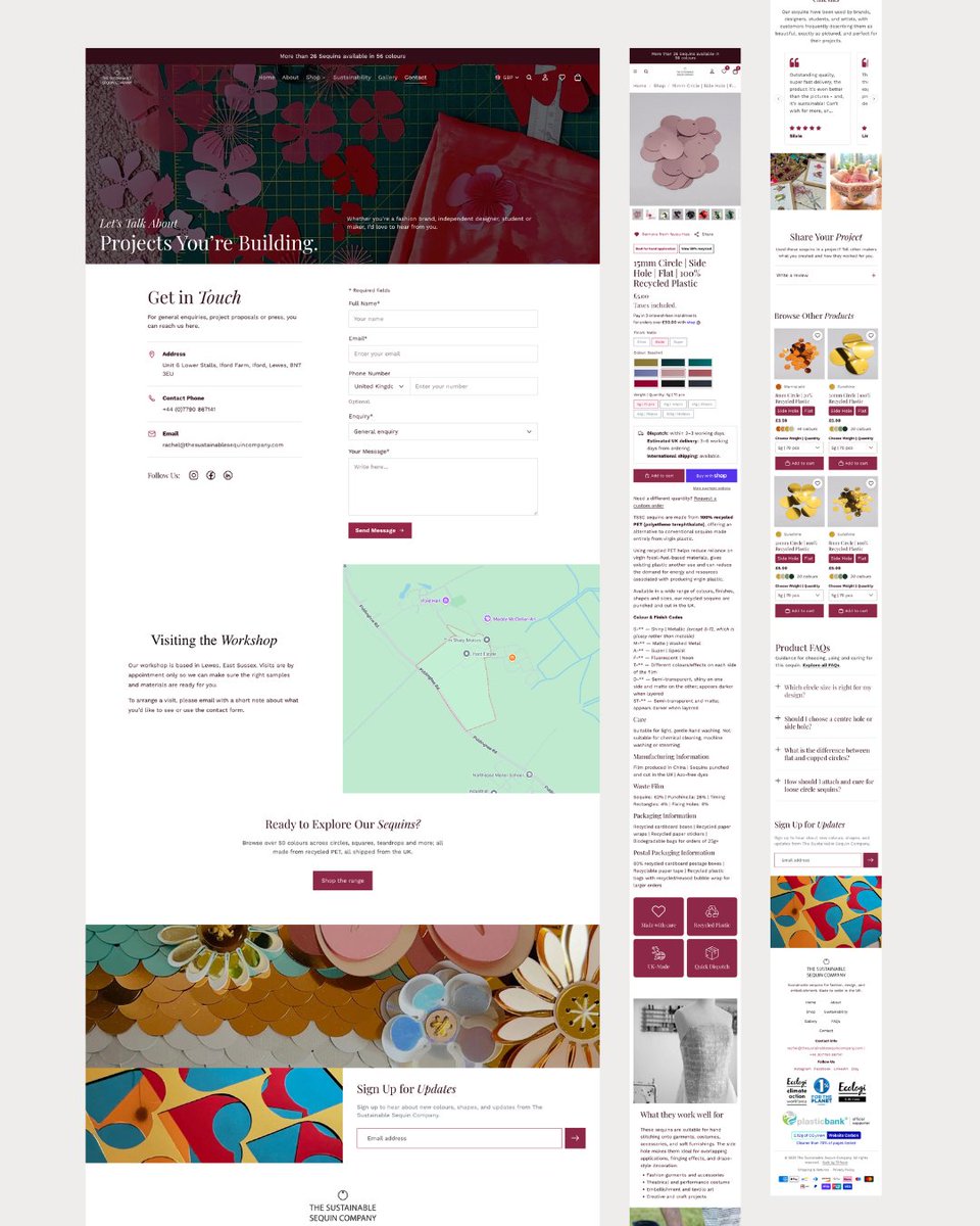 tiffrentamine's tweet photo. My UX redesign of The Sustainable Sequin Company, completed as my MSc Major Project + internship. From UX research, IA and usability testing to UI design and Shopify implementation.
🔗 https://t.co/yhXgq9ISw1
🌐 https://t.co/3dhakO8l3s https://t.co/HpBtlNMvyW
