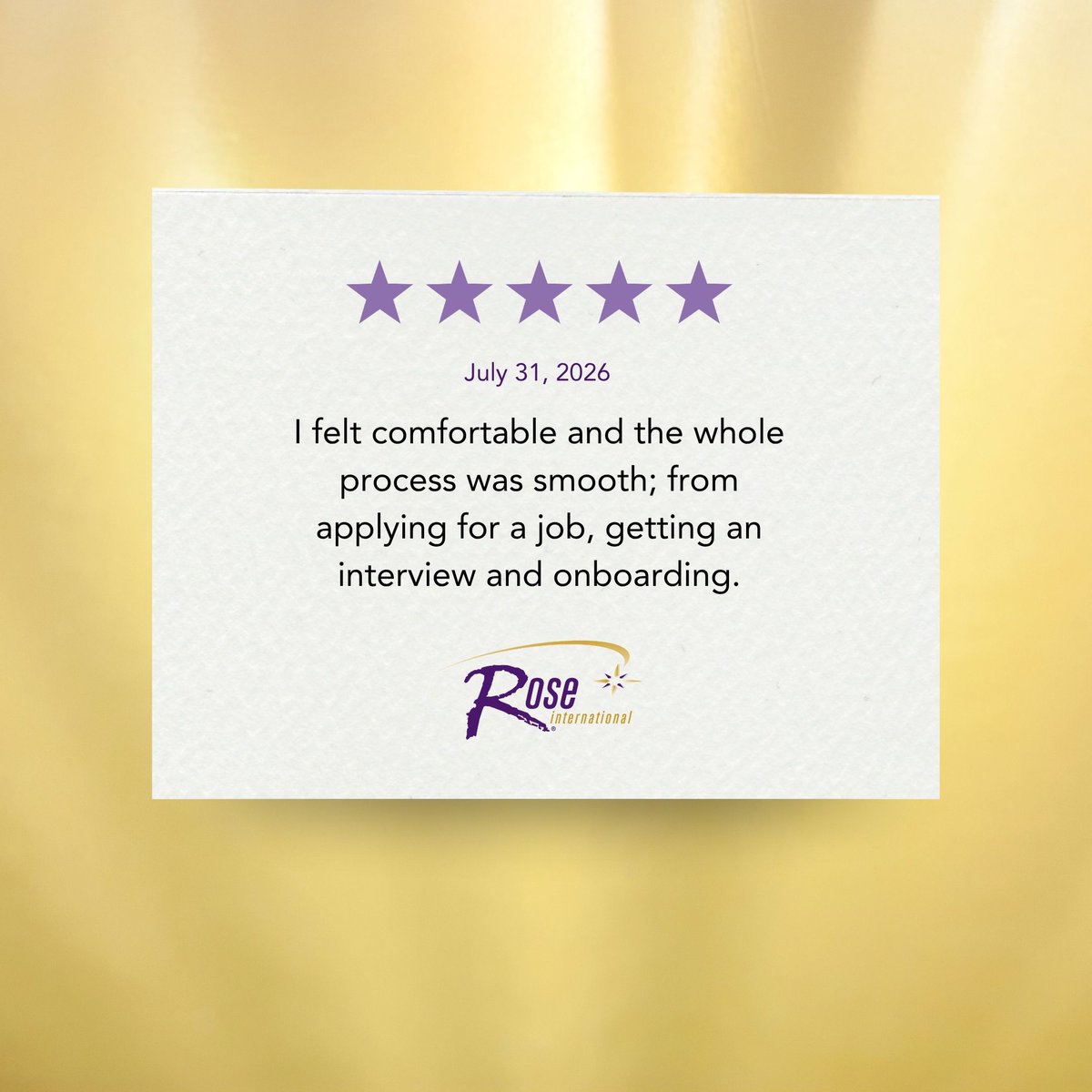 sabinabhatiad's tweet photo. Behind every application, interview and onboarding experience is a person taking an important step in their career. At @RoseInt, we’re committed to making every step of that journey seamless and supportive.

#ThankfulThursday https://t.co/RU3nBZePvI