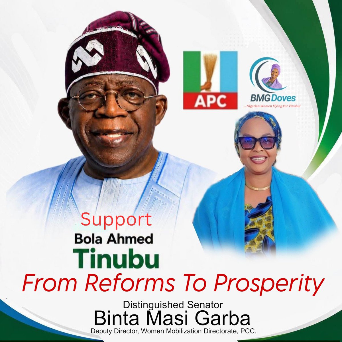 BintaMasiGraba's tweet photo. #FromReformsToProsperity
@officialABAT
@KashimSM
@SenRemiTinubu
@OfficialAPCNg
@tsg2023 https://t.co/PVpfjOQRAy