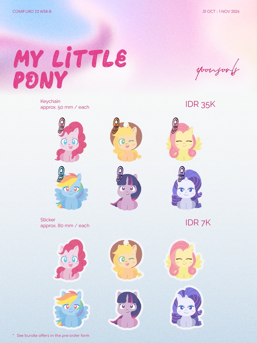 yoonsouls_'s tweet photo. ♡ Kpop Demon Hunters
♡ My Little Pony https://t.co/cIQuoumHOf