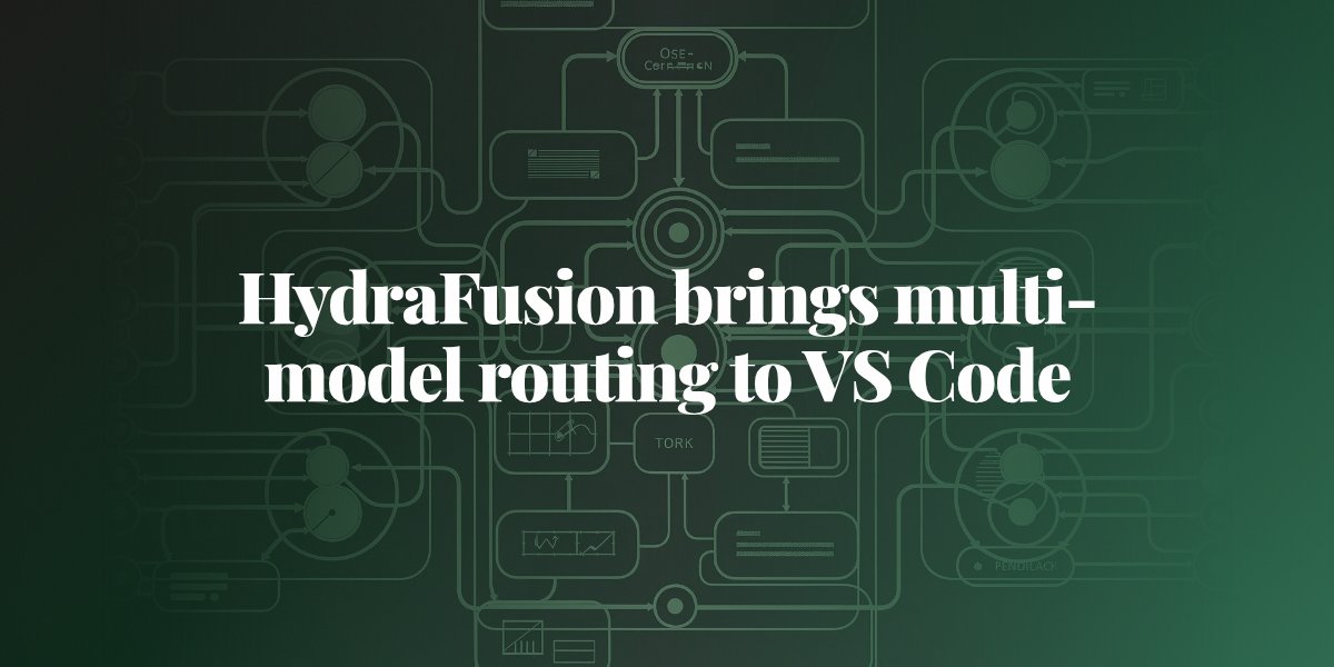 theaisignals's tweet photo. Pick HydraFusion in VS Code and you pick a routing strategy, not a model: single, cascade, or critique, where a model from another family reviews the draft. #HydraFusion #VSCode #GitHubCopilot https://t.co/BmN4r7Chy8