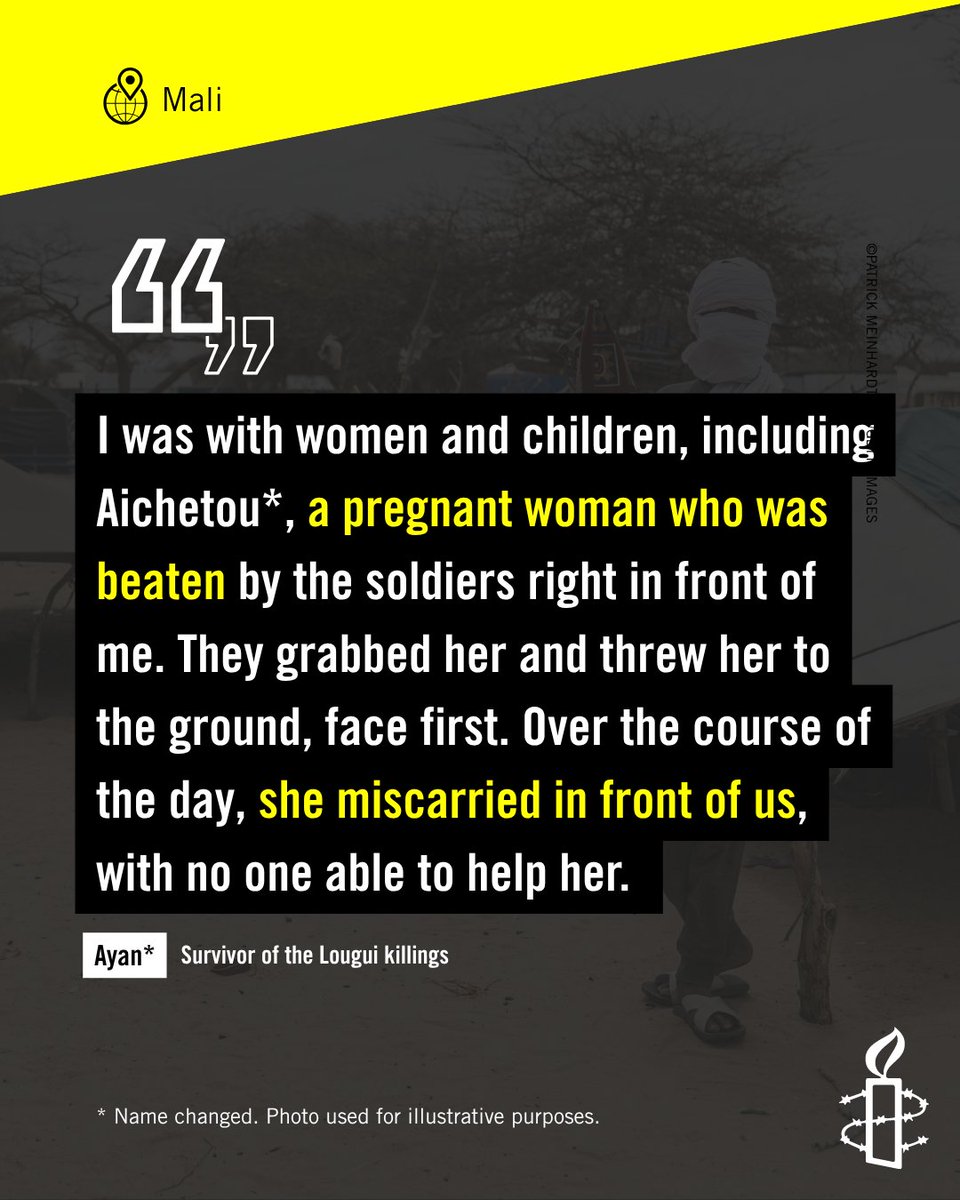 AmnestyWARO's tweet photo. No one should be subjected to torture or cruel, inhuman or degrading treatment. 

The Malian authorities must respect international humanitarian law and protect the life, integrity, and dignity of the civilian population. 
 
Learn more: https://t.co/hixO97NK2S 

#Mali #HumanRights #ProtectCiviliansInMali #MaliNoOneIsSpared