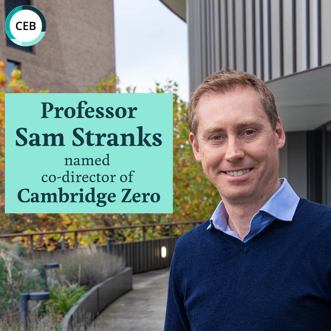 cebcambridge's tweet photo. CEB Professor Sam Stranks has been named a co-director of Cambridge Zero 🌱

He will help guide the University's flagship climate initiative into its next chapter.

Learn more on the Cambridge Zero website 👇

🧪⚙️🌱🔋

#ChemicalEngineering #Biotechnology #CambridgeUniversity https://t.co/Mb8rV5udTM