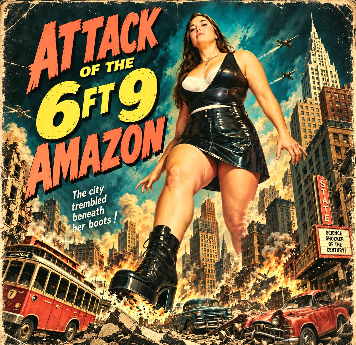 Badgerontheroof's tweet photo. Are you ready for this?  @alygiantessa #giantess https://t.co/fFX7r2sevj