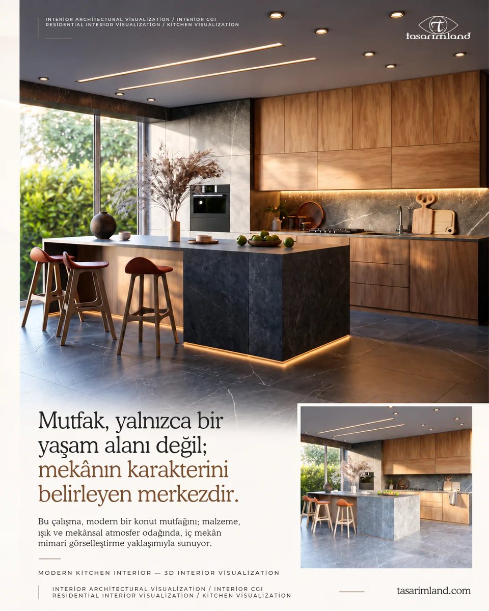 tasarimland's tweet photo. Modern Kitchen Interior — 3D Architectural Visualization
https://t.co/YOBlc0VEIl
#KitchenVisualization #PhotorealisticInteriorCGI #MutfakGörselleştirme #MaterialAndLighting #ModernKitchenInterior https://t.co/NSACwsjihX