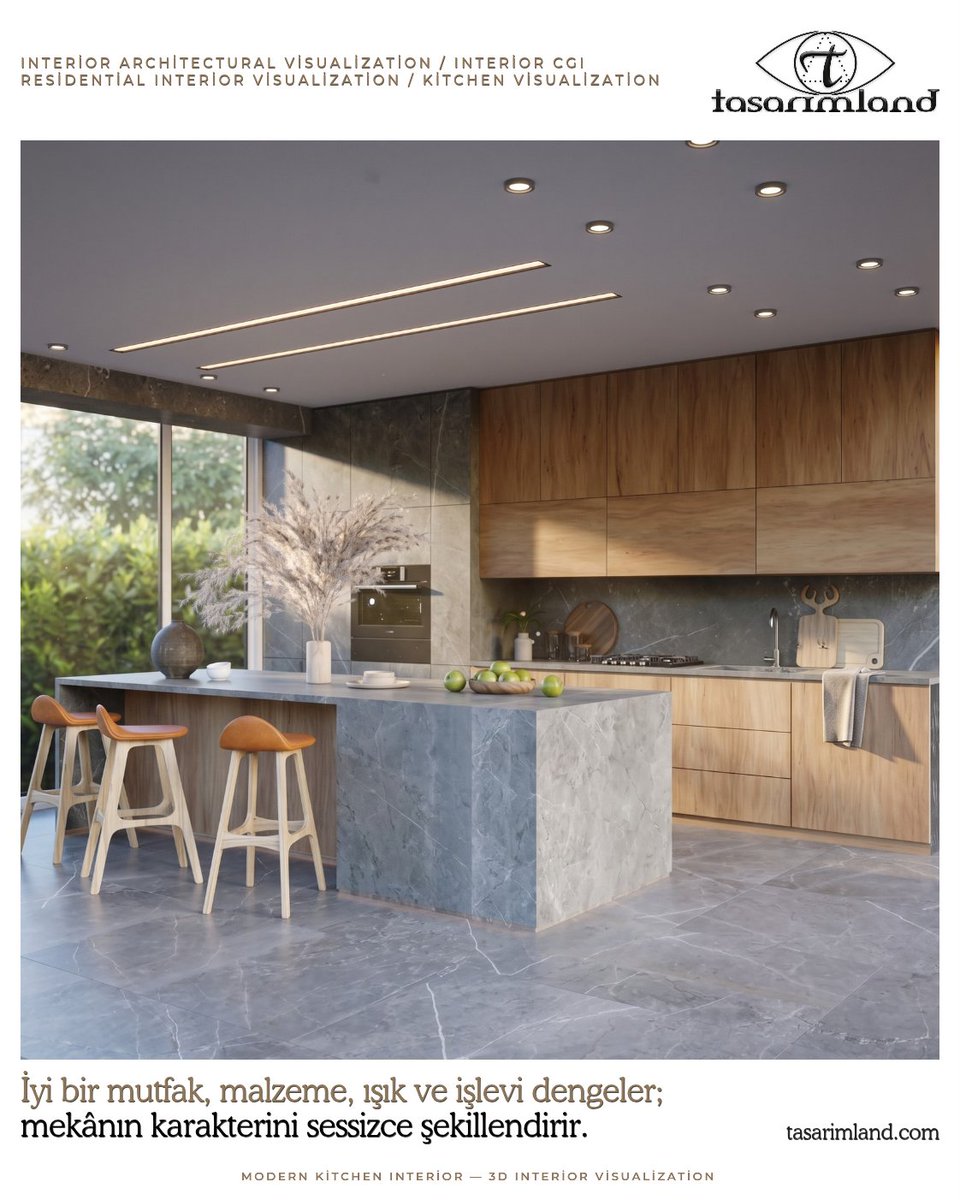 tasarimland's tweet photo. Modern Kitchen Interior — 3D Architectural Visualization
https://t.co/YOBlc0VEIl
#KitchenVisualization #PhotorealisticInteriorCGI #MutfakGörselleştirme #MaterialAndLighting #ModernKitchenInterior https://t.co/NSACwsjihX