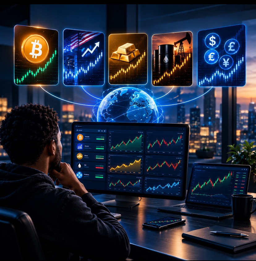 KingMancer's tweet photo. The longer I invest, the less I care about being labeled a "crypto investor" or a "stock investor." I care about having options.

BTC moving? I want to see it. S&P setup? Show me. Gold reacting to macro? Watching. Oil moving on geopolitics? I want that chart too.

This is why multi-asset makes sense as the next step. The next generation probably won't separate portfolios into "TradFi over here, crypto over there." They'll just see markets.

I've been using BingX to watch both sides in one place. More flexibility, one environment. Not choosing one over the other, just choosing both.

#MultiAsset #Crypto