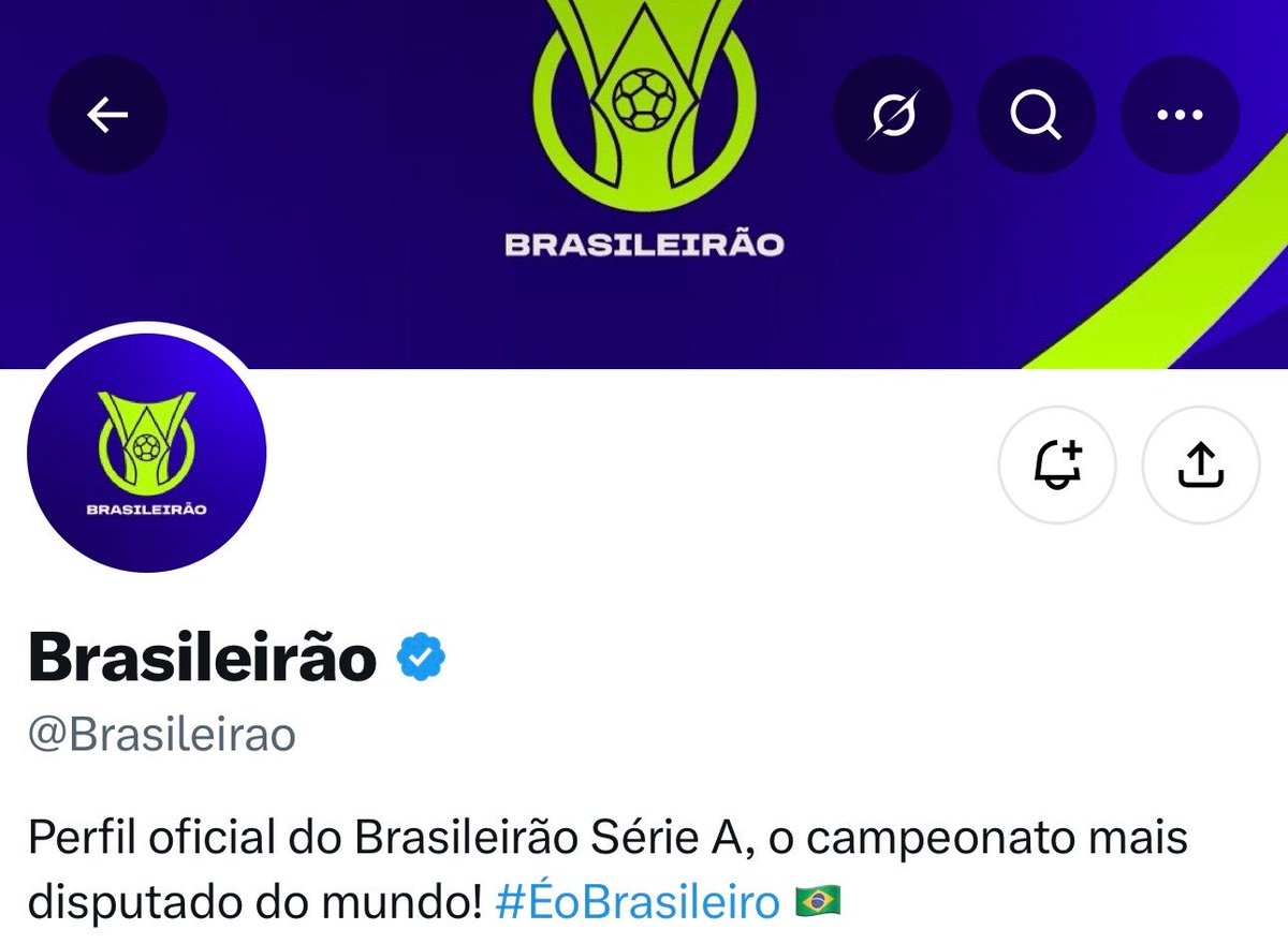 golsdobrasil1's tweet photo. Perfil oficial do Brasileirão tirou a Betano do nome.

📸 Reprodução/X https://t.co/CT9oedjNjl