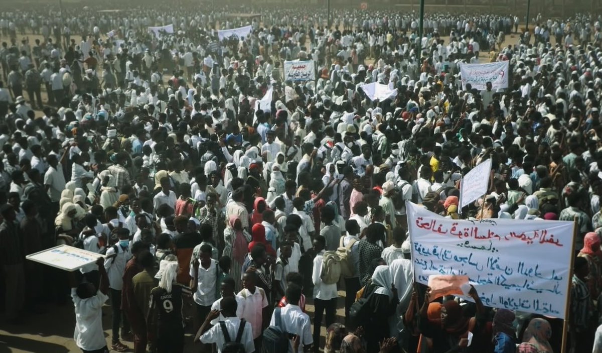 SuleimanSandal's tweet photo. الشعب السوداني في العاصمة الإدارية نيالا يخرجون في مليونية هادرة، تأكيدًا للتعافي والبناء والإنتاج، هو طريقنا لإعادة السلام والاستقرار، وأن إرادة الحياة أقوى من إرادة الحرب، وأنهم يلتفون حول حكومتهم لمزيد من العمل في مجالات الأمن والصحة والتعليم والخدمات وحماية المدنيين وتعزيز حقوقهم الدستورية، وفي نفس الوقت يدينون بأشد العبارات استخدام جيش البرهان المجرم للسلاح الكيميائي ضد الشعب السوداني، وأنه لا مستقبل له في دولة التغيير. والشعب أقوى، والانتصار قادم.