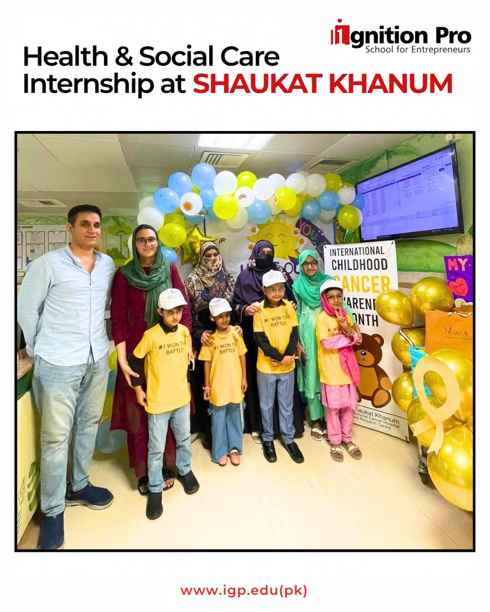ignition_pro's tweet photo. Our Health & Social Care students are gaining real-world experience through internships at Shaukat Khanum, building practical skills, confidence and communication while applying classroom learning in a professional healthcare environment.
#IgnitionPro #StudentInternship https://t.co/ixatIQCmZ2