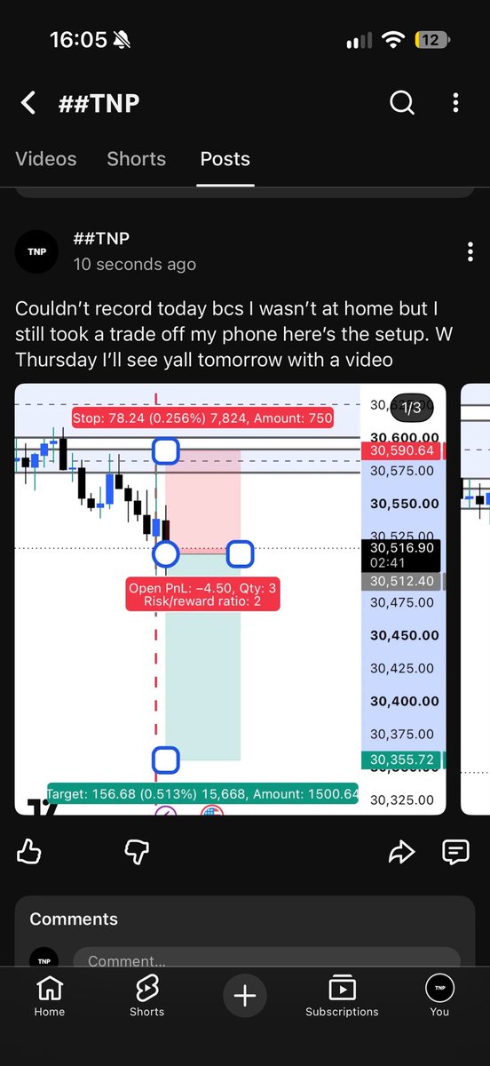 TNPmain's tweet photo. Trade of the day, shit was clear as day https://t.co/p9jMqBP3tb