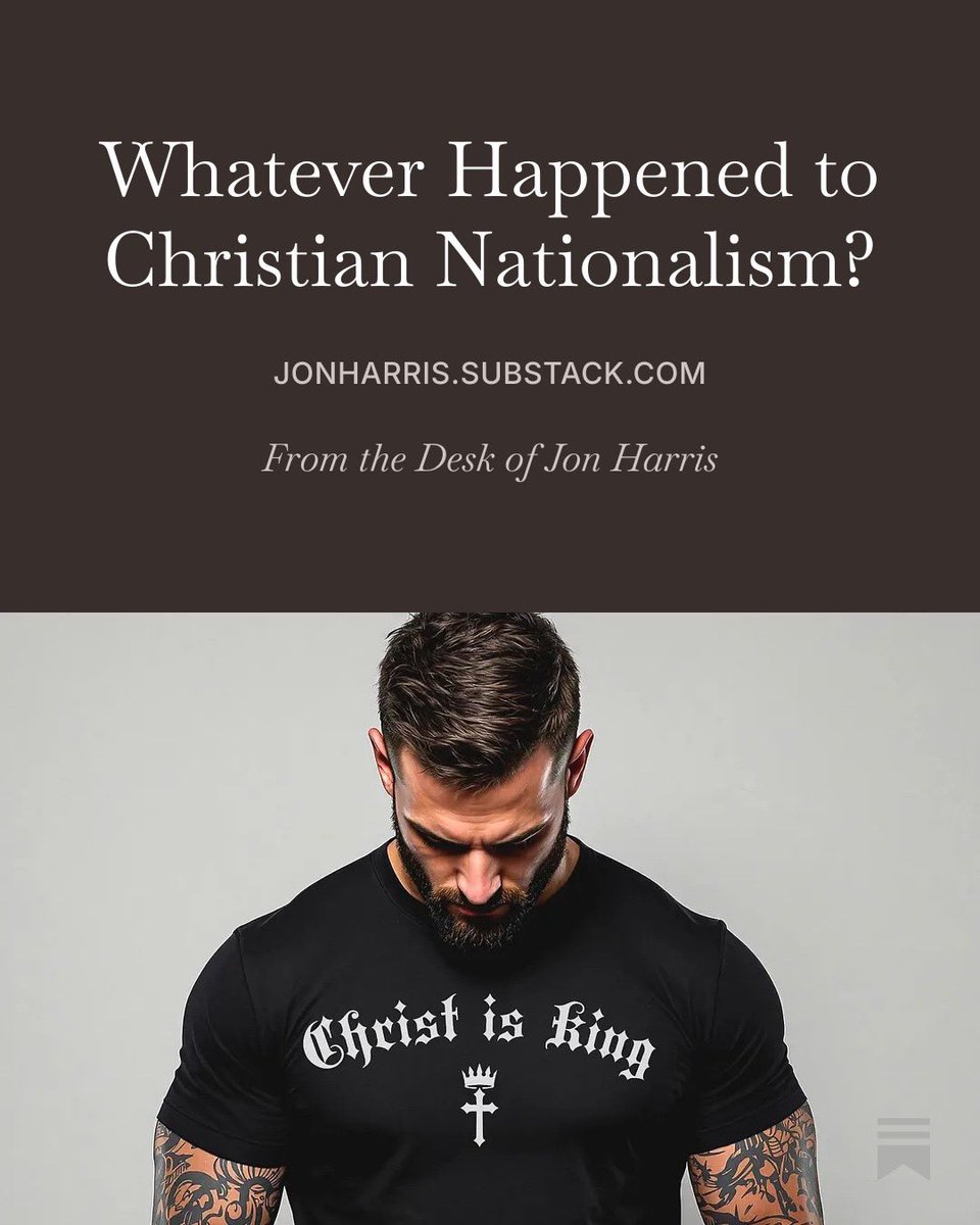 jonharris1989's tweet photo. Whatever happened to Christian Nationalism?

The term exploded, became a movement, and now seems to be losing its usefulness. But the debate over Christian political thought is far from over.

I explain why I have become more reluctant to use the term, what happened to the movement, and where Christians should focus instead.