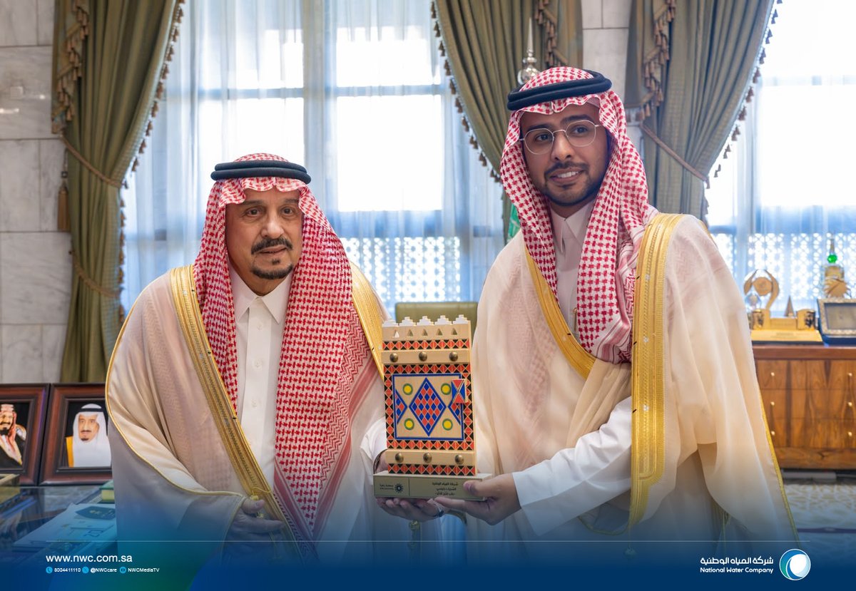 nwc_media's tweet photo. تشرّفت #شركة_المياه_الوطنية بتكريم من قبل صاحب السمو الملكي الأمير فيصل بن بندر بن عبدالعزيز آل سعود، أمير منطقة الرياض، خلال تدشين سموه الحملة الوطنية للتوعية بسرطان الثدي 2026 (دربك وردي)، التي تنظمها جمعية @zahra_ksa وتشارك فيها الشركة بصفتها راعياً رئيسياً.

مشاركتنا امتداد لمسؤوليتنا المجتمعية وإسهامنا في تعزيز ثقافة الكشف المبكر.