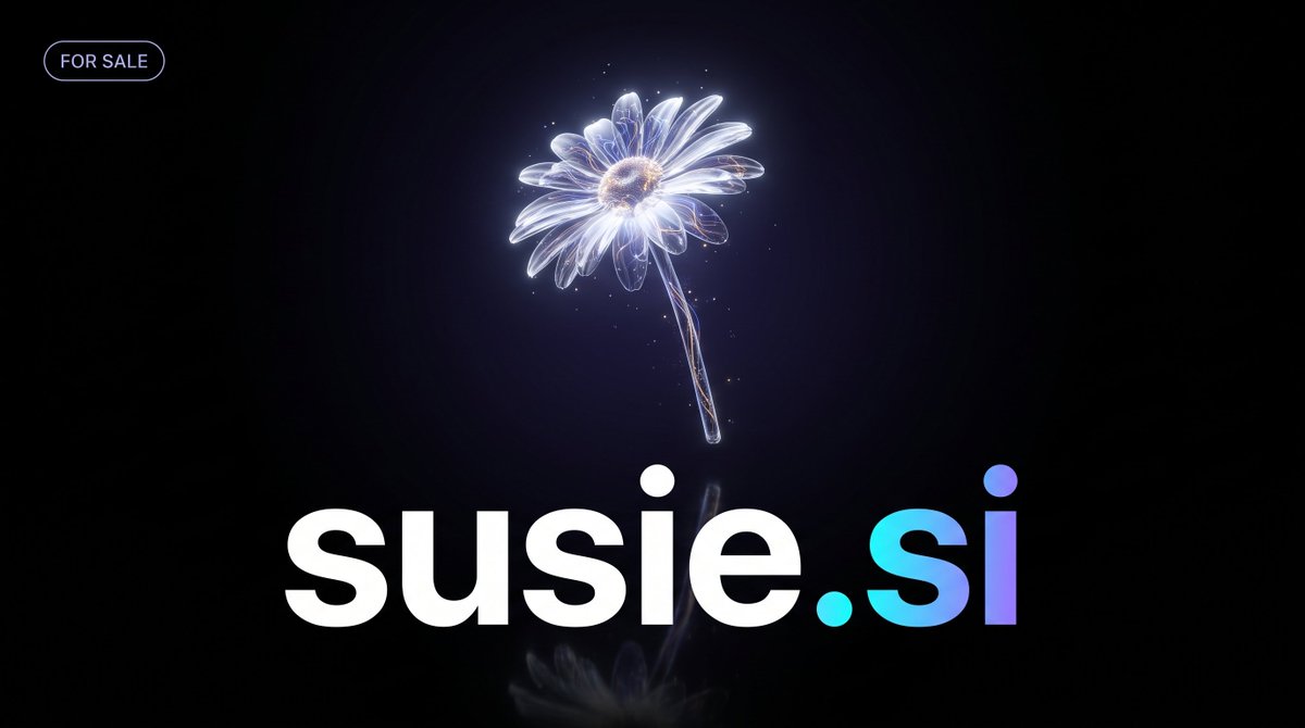 FrontierDoms's tweet photo. Susie for sale at 349$💥
On Dynadot and Afternic https://t.co/V4fM71zGWl