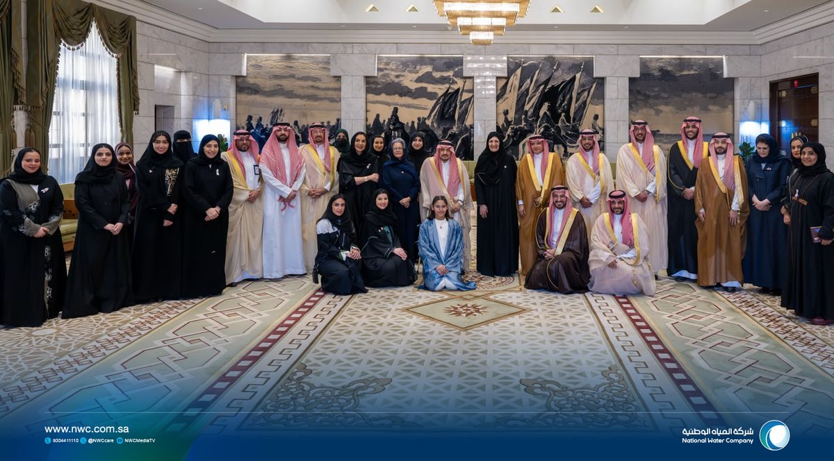 nwc_media's tweet photo. تشرّفت #شركة_المياه_الوطنية بتكريم من قبل صاحب السمو الملكي الأمير فيصل بن بندر بن عبدالعزيز آل سعود، أمير منطقة الرياض، خلال تدشين سموه الحملة الوطنية للتوعية بسرطان الثدي 2026 (دربك وردي)، التي تنظمها جمعية @zahra_ksa وتشارك فيها الشركة بصفتها راعياً رئيسياً.

مشاركتنا امتداد لمسؤوليتنا المجتمعية وإسهامنا في تعزيز ثقافة الكشف المبكر.