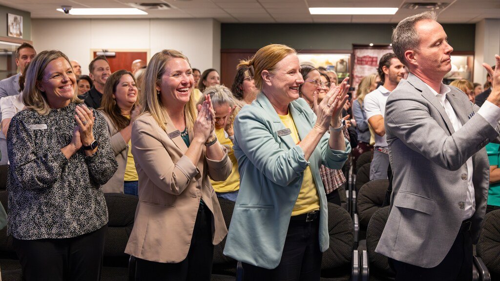 ProsperHaysMS's tweet photo. Great leaders leave a mark, exceptional ones return to carry it forward. 🎉 Last night, Prosper ISD celebrated Dr. Greg Bradley being named the Board's lone finalist for Superintendent of Schools. 

Welcome home, Dr. Bradley! https://t.co/YTKIQ84LCS