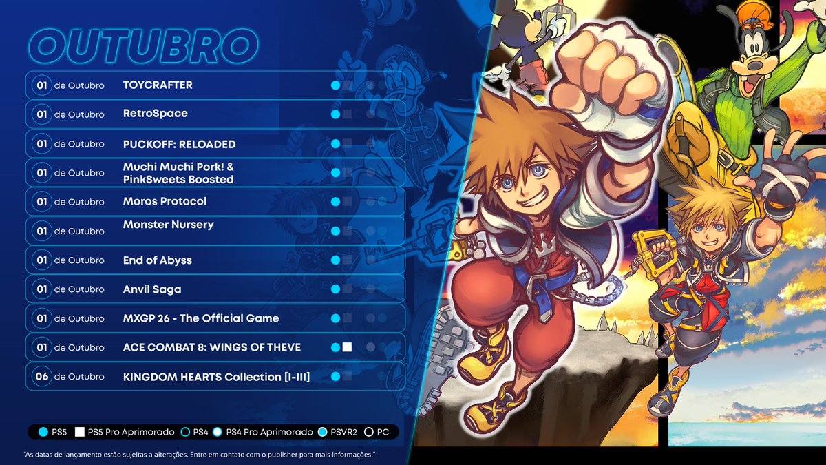 PlayStation_BR's tweet photo. Os lançamentos de outubro já desembarcaram por aqui, trazendo opções para quem quer dar aquele upgrade na biblioteca de jogos. 🎮

E para quem gosta de combates frenéticos, a seleção deste mês está rápida e letal como as lâminas de Phantom Blade Zero.

Aproveite para garantir o seu próximo vício parcelando em até 4x sem juros e prepare o controle para explorar novas histórias. #MomentosPlayStation