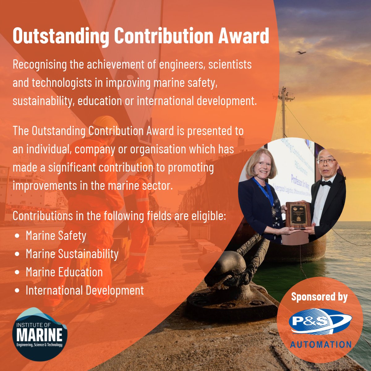 IMarEST's tweet photo. 🏆 Nominate a peer for the Outstanding Contribution Award today!

This award recognises an individual, company or organisation making a significant contribution to the marine sector. 

👉 Find out more and apply here: https://t.co/51IsqCOItp

 📅 Deadline: 7 November https://t.co/aPGsGqtUBr