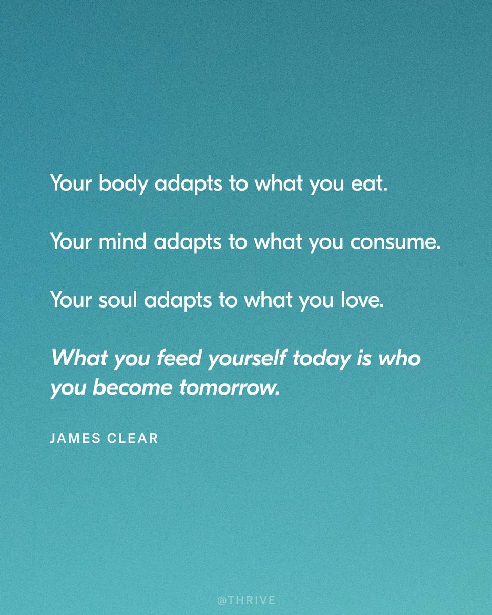 thrive's tweet photo. Your habits make up who you are. https://t.co/IQ4sgsMv6T