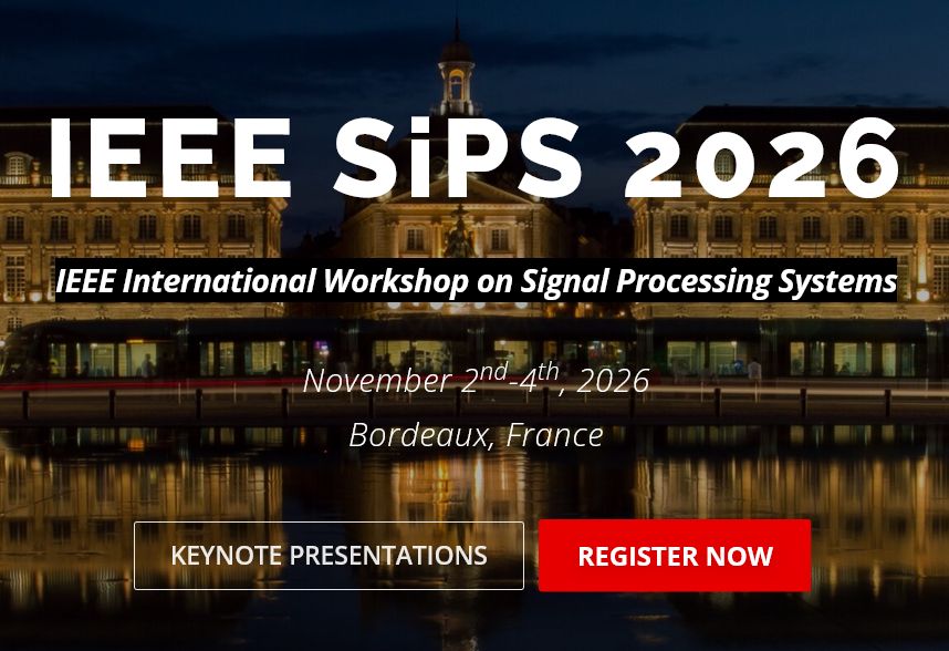 pulp_platform's tweet photo. IEEE International Workshop on Signal Processing Systems #SiPS2026 is approaching fast &amp; will take place November 2–4, 2026 in Bordeaux. Luca will deliver a keynote titled "Designing Open Platforms for the Embodied AI Era". Check out the website &amp; register https://t.co/qBlCSLGaXn https://t.co/JS7bWXxbt9