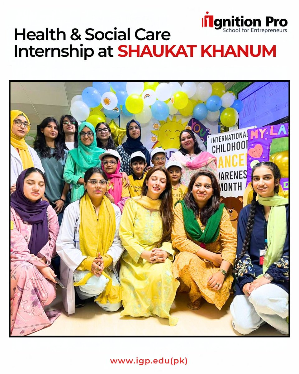 ignition_pro's tweet photo. Our Health & Social Care students are gaining real-world experience through internships at Shaukat Khanum, building practical skills, confidence and communication while applying classroom learning in a professional healthcare environment.
#IgnitionPro #StudentInternship https://t.co/ixatIQCmZ2