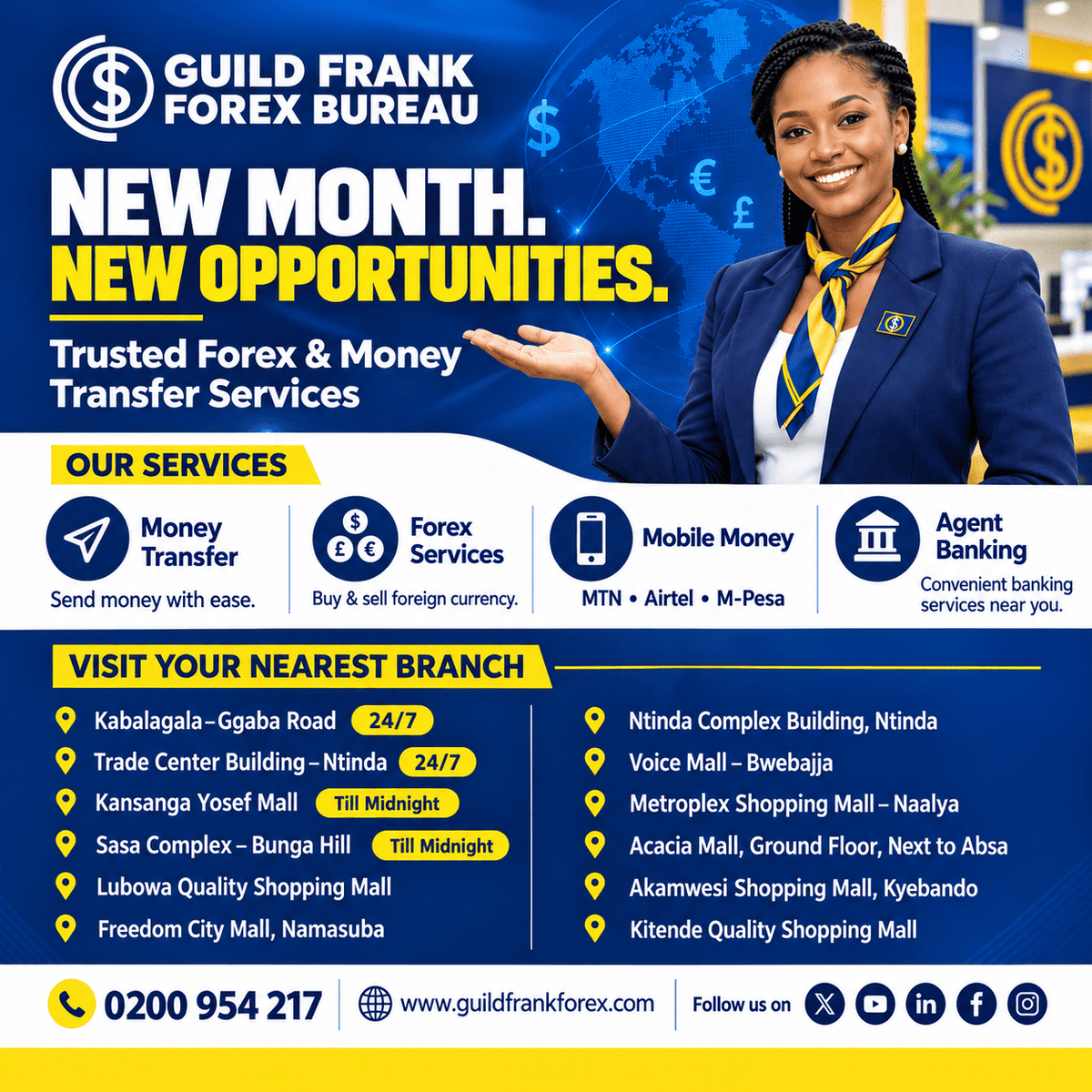 guildfrankforex's tweet photo. A new month, a fresh start, and new opportunities. β¨
Whatever you need, Guild Frank is here to serve you.
π Visit any of our 12 branches. https://t.co/iPMisdNDUn
π 0200 954 217
#GuildFrank #NewMonth #NewOpportunities https://t.co/xjGep2AJQY