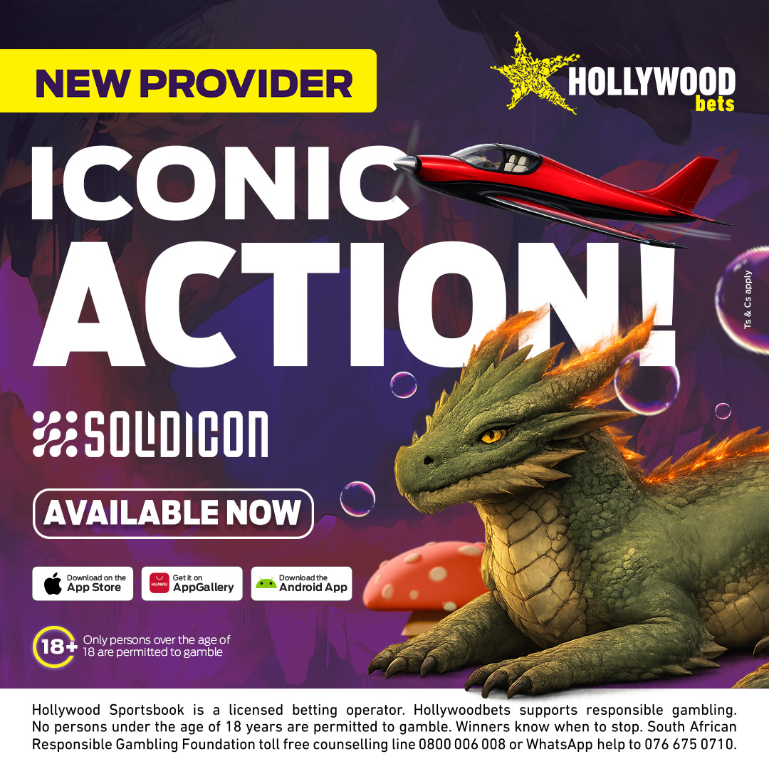 Hollywoodbets's tweet photo. What happens when you challenge the ordinary? ๐
Something iconic, of course!
Level up your gaming with Solidicon. Crash gaming just got better, and you're going to want to be part of the action. ๐ฎ
Available now!
Ts & Cs apply.
#HWBTWT #Hollywoodbets #Solidicon #CrashGaming #GamingEntertainment