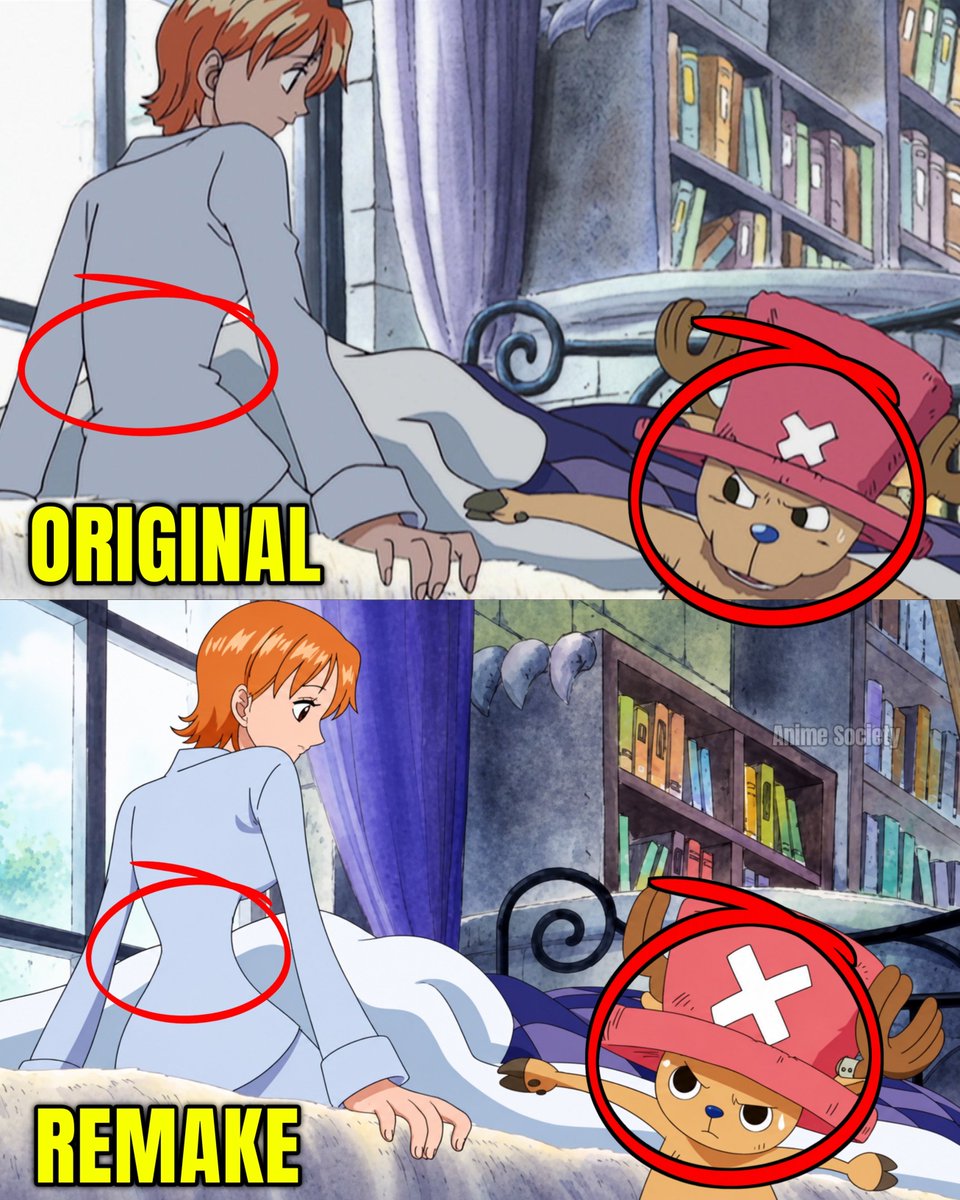 AnimexSociety's tweet photo. Changes in the One Piece Remake https://t.co/G9YGKgPJ9T