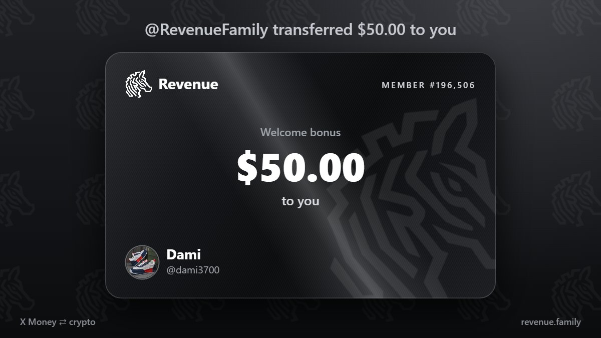 dami3700's tweet photo. @RevenueFamily $50.00 is what I received from @RevenueFamily https://t.co/A15O7CL2gk